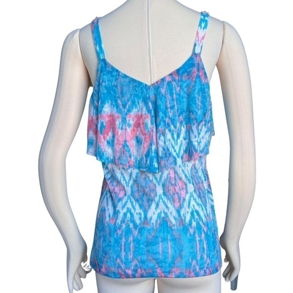 INC International Concepts Endless Summer Top With Rhinestone Straps Size M NWT - Picture 8 of 9